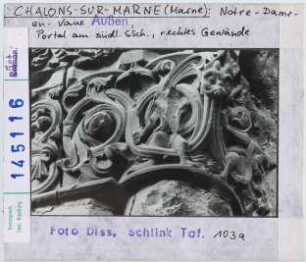 Chalons-sur-Marne: Notre-Dame-en-Vaux, südliches Seitenschiff, Portal, rechtes Gewände