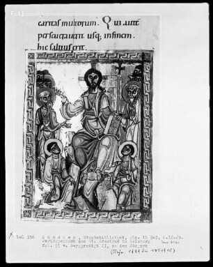 Perikopenbuch aus dem Benediktinerinnenkloster Sankt Erentrud auf dem Nonnberg — Bergpredigt zu den Jüngern, Folio 91verso