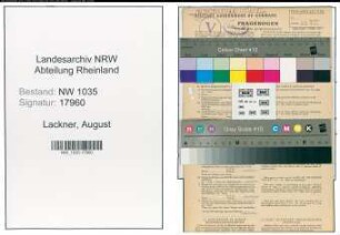 Entnazifizierung August Lackner , geb. 01.09.1907 (Bergmann)