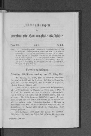 Vereinsnachrichten.