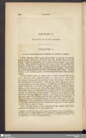 Section V. Statics of fluid bodies