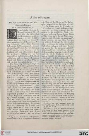 Die vier Kreuzesenden und die Himmelsrichtungen