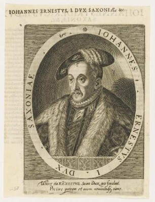 Bildnis des Iohannes Ernestvs I., Herzog von Sachsen
