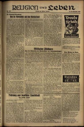 Dritte Ausgabe vom Samstag, den 11. September 1937.