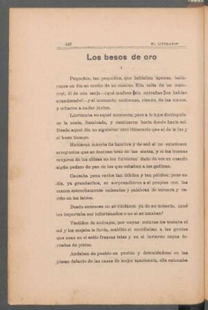 Los besos de oro