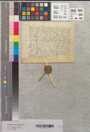 Lehnrevers des Johann von Epe über die von Abt Franz von Corvey ihm verliehenen Lehngüter.