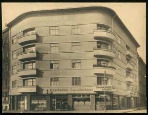 Neugestaltung der Umgebung des Bülowplatzes (Scheunenviertel), Berlin Lichtspielhaus Babylon und Wohnungsbauten: Ansicht Wohnblock 7