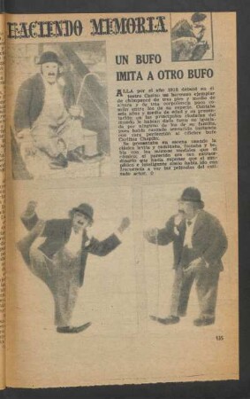 Haciendo memoria: Un bufo imita a otro bufo