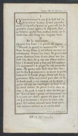 Tafel XXI.: XII. et XIe. Siecles.