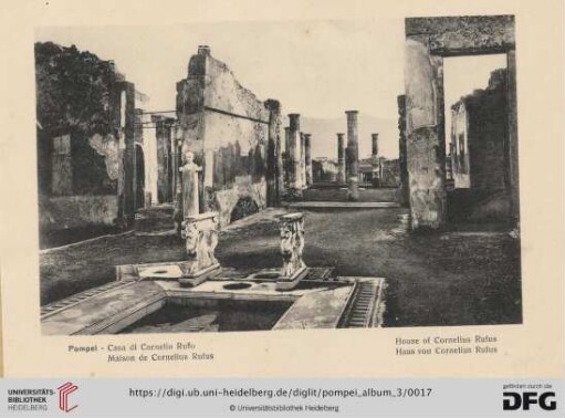 Pompei - Casa di Cornelio Rufo - Maison de Cornelius Rufus - House of Cornelius Rufus - Haus von Cornelius Rufus