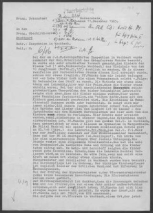 Wachbach mit Hachtel, Dörtel, Apfelbach, Stuppach, Lillstadt und Rot: Inspektionsbericht 1965