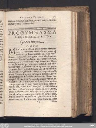 Progymnasma Nonagesimum Sextum. Graeca lingua. Iidem.
