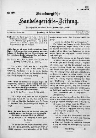 No. 28. 10. Oktober 1868