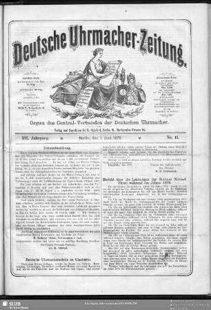 Bericht über die Leistungen der Berliner Normal-Uhren während des Jahres 1878