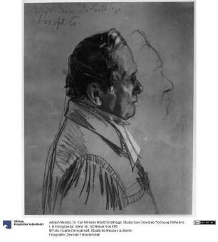 Dr. Karl Wilhelm Moritz Snethlage. Studie zum Gemälde "Krönung Wilhelms I. in Königsberg"