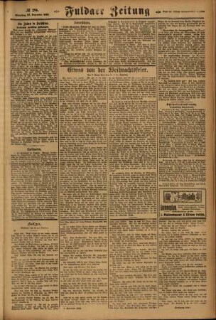 Zweite Ausgabe vom Dienstag, den 25. Dezember 1923.