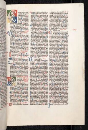 Zierinitiale (Psalm 97, 102): C(antate Domine); D(omine exaudi orationem)