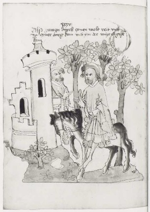 Gawan trifft Vergulaht vor Schanpfanzun, Blatt 280v