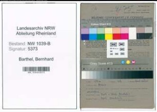 Entnazifizierung Bernhard Barthel , geb. 28.08.1893 (Lehrer)