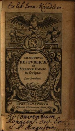 Graecorvm Res Pvblicae, [1]