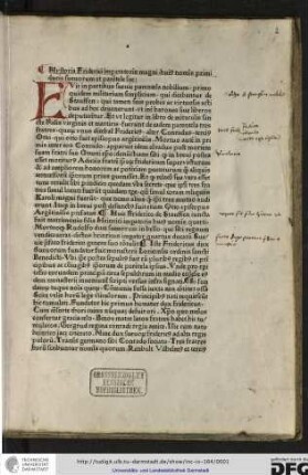 Historia Friderici Imperatoris, sive Chronicon