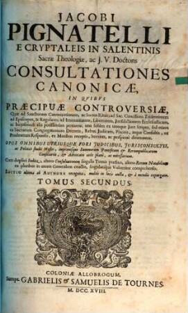 Consultationes Canonicae, 2