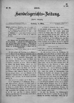 No. 9. 14. März 1877