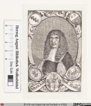 Bildnis Johann Reinhold (Reinhard?) Mühl