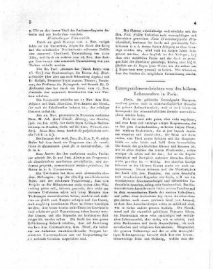 Correspondenznachrichten von den höhern Lehranstalten in Paris.