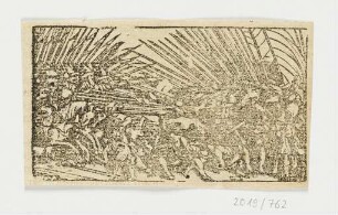Heerschlacht, erstmals erschienen in: Sebastian Münster, "Cosmographiae universalis", Basel 1544