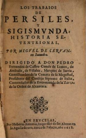 Los trabajos de Perfiles y Sigismunda
