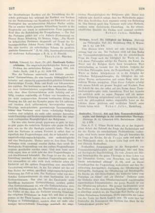 218-219 [Rezension] Bonhoeffer, Dietrich, Akt und Sein