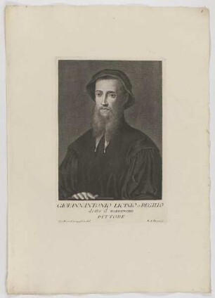 Bildnis des Giovanni Antonio Pordenone