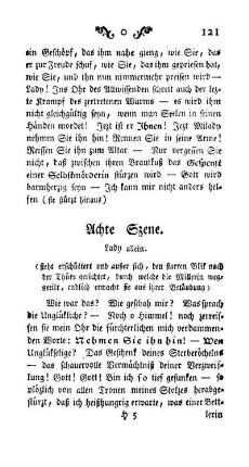 Achte Szene. Lady allein
