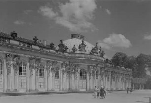 Potsdam. Schloss Sanssouci, Gartenseite