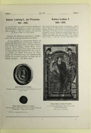 Kaiser Ludwig I., der Fromme. 814-840. Kaiser Lothar I. 840-855