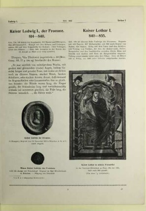Kaiser Ludwig I., der Fromme. 814-840. Kaiser Lothar I. 840-855