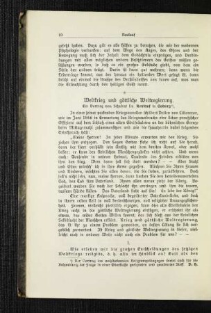 Weltkrieg und göttliche Weltregierung : ein Vortrag