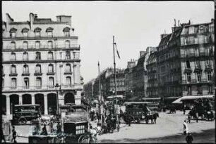Paris. Cour de Rome in Richtung der Rue Saint-Lazare