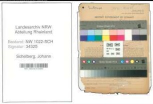 Entnazifizierung Johann Schelberg , geb. 11.12.1894 (Fleischbeschauer)