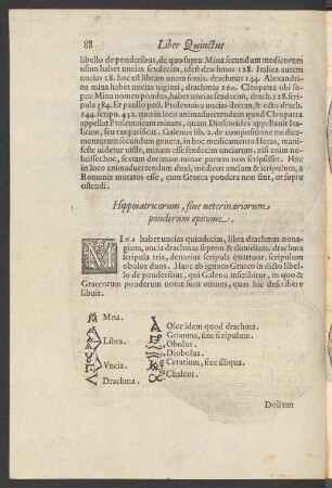Hippoiatricorum, sive veterinariorum ponderum epitome.