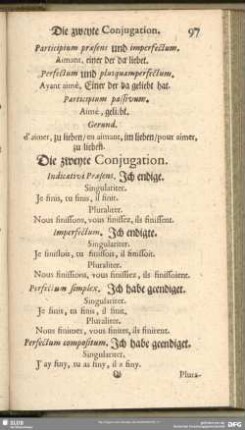 Die zweyte Conjugation