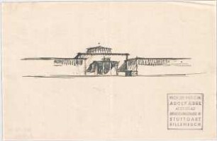 Abel, Adolf; München; Glaspalast - Perspektive