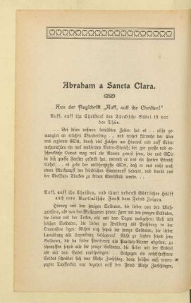 Abraham a Sancta Clara