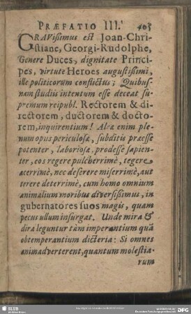 Praefatio III.