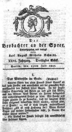 30. Stueck, 23. Juli 1827