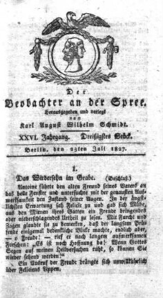 30. Stueck, 23. Juli 1827