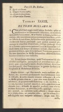 Titulus XXXIII.