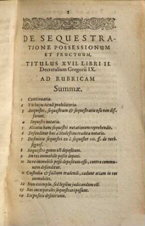 Johannis Goeddaei ... De Sequestratione Possessionum Et Fructuum, Qui Est Titulus XVII. Libri II. Decretalium Gregorii IX. Repetitio