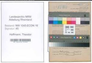 Entnazifizierung Theodor Hoffmann , geb. 13.03.1897 (Arbeiter)